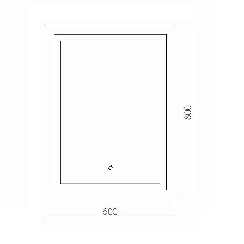 Зеркало Azario Рига 60х80 в ванную от интернет-магазине сантехники Sanbest