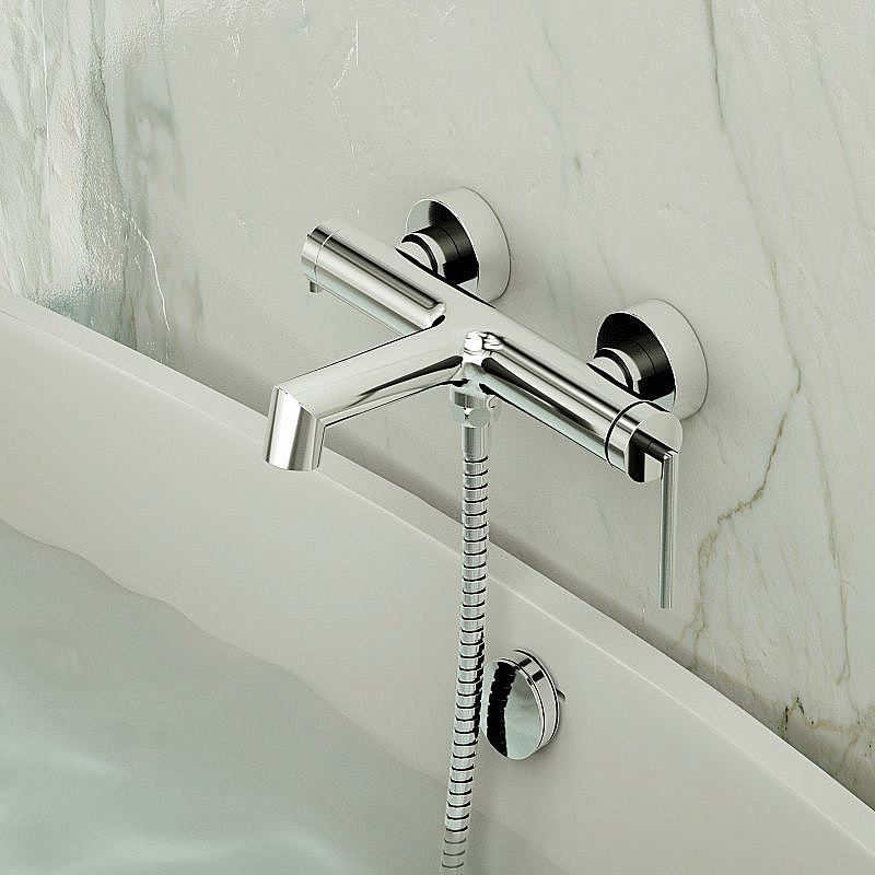 Смеситель для ванны BelBagno ACQUA-VASM/DFS-CRM хром купить в интернет-магазине сантехники Sanbest