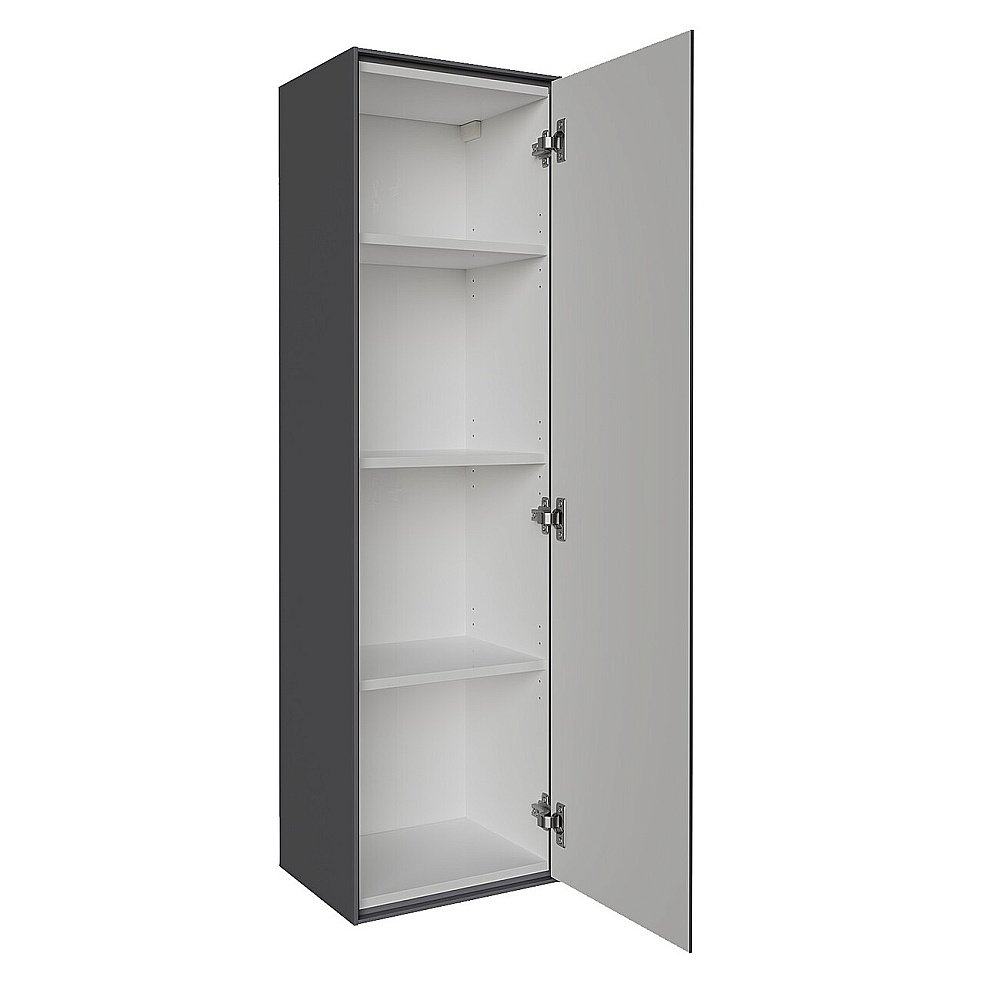 Пенал подвесной Grossman Кристалл 40 303543 графит матовый для ванной в интернет-магазине сантехники Sanbest