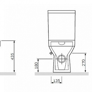 Унитаз-компакт AM.PM Spirit 2.0 C708600WH белый, с бачком, безободковый купить в интернет-магазине Sanbest