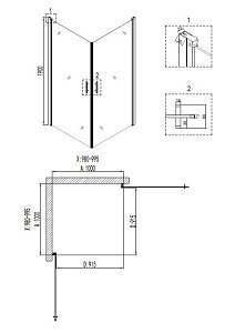 Душевой уголок Niagara Nova NG- 6604-08 100x100 купить в интернет-магазине Sanbest