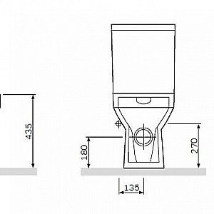 Унитаз-компакт AM.PM Spirit 2.0 C708600WH белый, с бачком, безободковый купить в интернет-магазине Sanbest