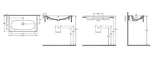 Раковина ISVEA Sistema S 81 10SS50081SV белая купить в интернет-магазине Sanbest