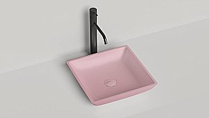 Раковина накладная Salini CALLISTA 04 1101208SMF 38 из искусственного камня S-Stone, матовая, цвет по RAL полностью купить в интернет-магазине Sanbest