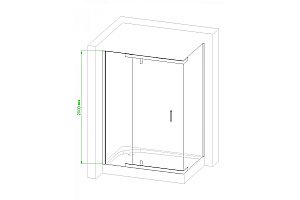 Душевой уголок Royal Bath RB 70х110 HPVD-C-CH стекло матовое/профиль хром купить в интернет-магазине Sanbest