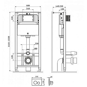 Инсталляция AM.PM Pro I012704.9038 купить в интернет-магазине сантехники Sanbest