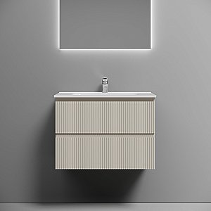 Тумба с раковиной Sancos Snob R 70 SNR70CE бежевая матовая для ванной в интернет-магазине Sanbest