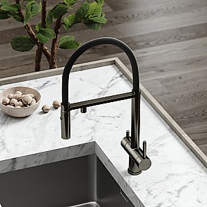 Смеситель для кухни Sancos Imola SC4010GG вороненая сталь купить в интернет-магазине сантехники Sanbest