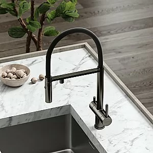 Смеситель для кухни Sancos Imola SC4010GG вороненая сталь купить в интернет-магазине сантехники Sanbest