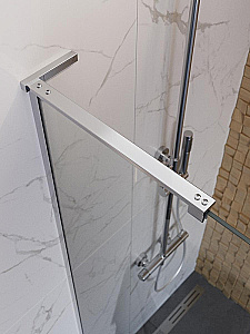 Душевое ограждение BelBagno UNO-L-1-TB 60 стекло прозрачное/профиль хром купить в интернет-магазине Sanbest