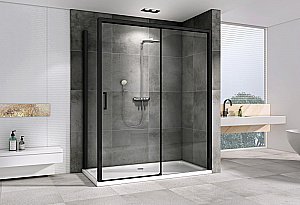 Душевой уголок Abber Komfort S92B 170 прозрачный/черный купить в интернет-магазине Sanbest