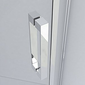 Душевой уголок Vincea Stresa VSP-1S100CLGM 100x100 стекло прозрачное/профиль вороненая сталь купить в интернет-магазине Sanbest