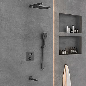 Душевая система Vincea VSFW-4311GM вороненая сталь купить в интернет-магазине сантехники Sanbest