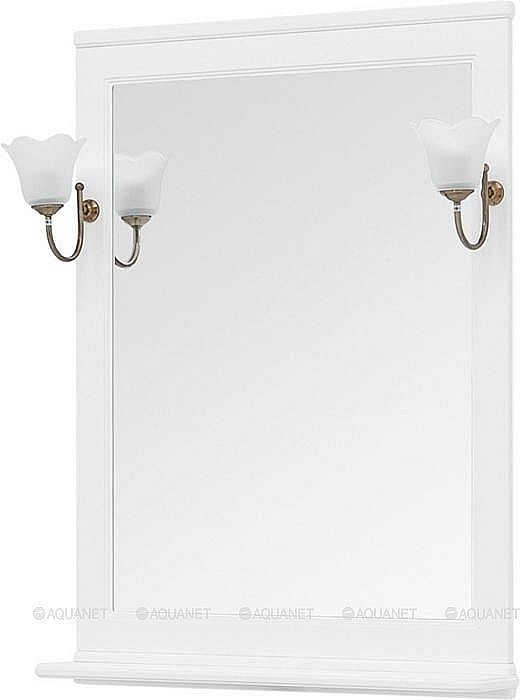 Зеркало Aquanet Валенса 75 белый в ванную от интернет-магазине сантехники Sanbest