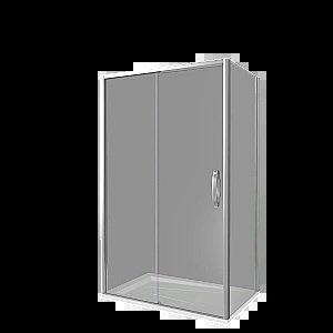 Душевой уголок Good Door Antares WTW+SP 120х100 стекло прозрачное/профиль хром купить в интернет-магазине Sanbest