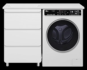 Тумба с раковиной Misty Чегет - 55 П-Чег-01055-01Н3Я (Раковина Гавана 120) белая для ванной в интернет-магазине Sanbest