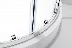 Душевой уголок Cezares Molveno 90х90 Molveno-R-2-90-C-Cr-IV стекло прозрачное/профиль хром купить в интернет-магазине Sanbest