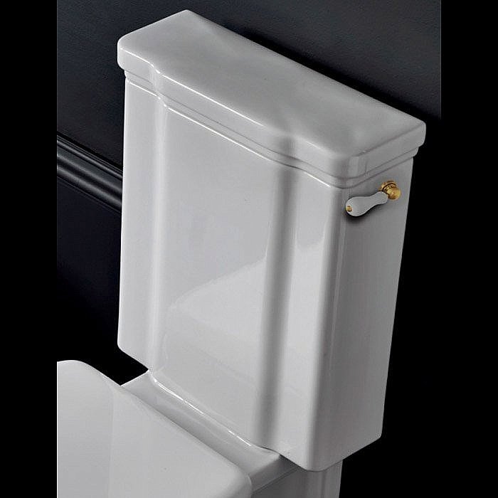 Унитаз напольный Kerasan Waldorf 4117 с бачком 4179 Белый/ручка золото купить в интернет-магазине Sanbest