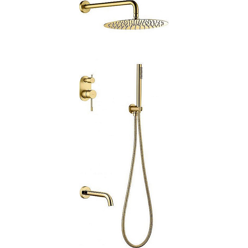 Душевая система Boheme Uno 464-2-G золото купить в интернет-магазине сантехники Sanbest