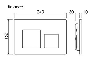 Унитаз подвесной Ceramica Mono CN1905 белый, безободковый, с инсталляцией Balance CN121002CH и кнопкой Square хром глянцевый купить в интернет-магазине Sanbest