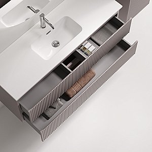 Тумба с раковиной Sancos Snob R SNR120/39SM/CN7028 Doha Soft для ванной в интернет-магазине Sanbest