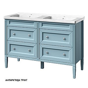 Тумба с раковиной с 2-мя ящиками Caprigo Albion-concept 125 цвет на заказ для ванной в интернет-магазине Sanbest