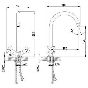 Смеситель для кухни Lemark Practica LM7504C купить в интернет-магазине сантехники Sanbest
