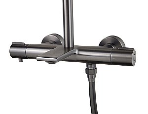 Душевая система Kaiser Serio 05382-15 вороненая сталь купить в интернет-магазине сантехники Sanbest