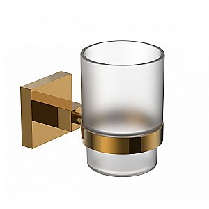 Стакан для зубных щеток с держателем WONZON & WOGHAND POLO, Темное золото (WW-8921-DG) купить в интернет-магазине сантехники Sanbest