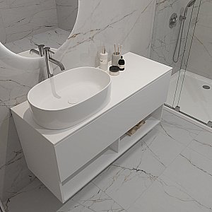 Раковина Oliveeka Bowl 55 9025 белая купить в интернет-магазине Sanbest