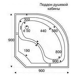 Душевой поддон BAS Брава ПН00023 90x90 купить в интернет-магазине Sanbest