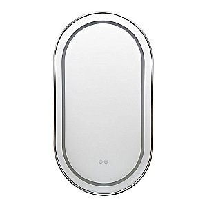 Зеркало Azario Джоли АZ-LED012825 хром глянцевый в ванную от интернет-магазине сантехники Sanbest