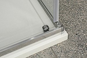 Душевой уголок BelBagno UNIQUE-AH-2-100/115-75/90-C-Cr 115х90 стекло прозрачное/профиль хром купить в интернет-магазине Sanbest