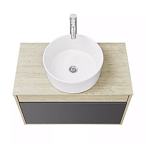 Тумба с раковиной Акватон Лофт Урбан 80 графит\орегон для ванной в интернет-магазине Sanbest