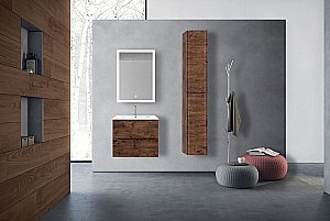 Тумба с раковиной Vincea Mia 600 R.Wood для ванной в интернет-магазине Sanbest