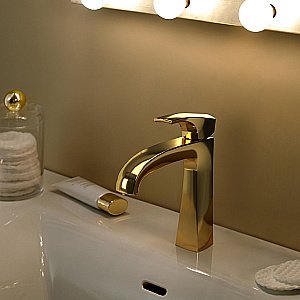 Смеситель для раковины PAINI Lady 89OP211 золото купить в интернет-магазине сантехники Sanbest