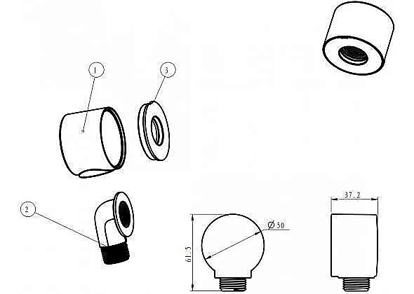 Душевая система Aquanet STATIC 2.01 257157 хром купить в интернет-магазине сантехники Sanbest
