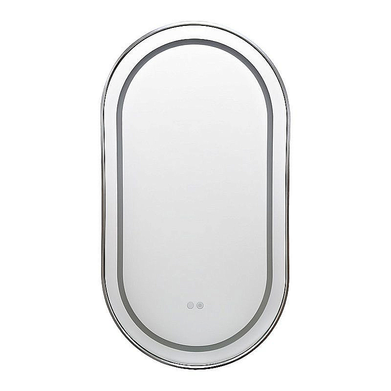 Зеркало Azario Джоли АZ-LED012825 хром глянцевый в ванную от интернет-магазине сантехники Sanbest