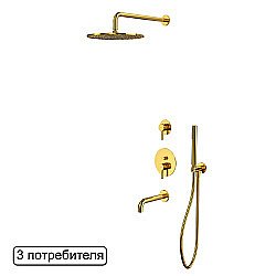 Душевая система WhiteCross Y YSET07GL золото купить в интернет-магазине сантехники Sanbest