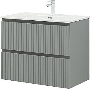 Тумба с раковиной Aquanet Джейн (Flat) 335434/330431 80 мисти грин для ванной в интернет-магазине Sanbest