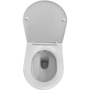 Унитаз подвесной с функцией биде Laguraty 038BM мрамор, безободковый, с крышкой микролифт купить в интернет-магазине Sanbest