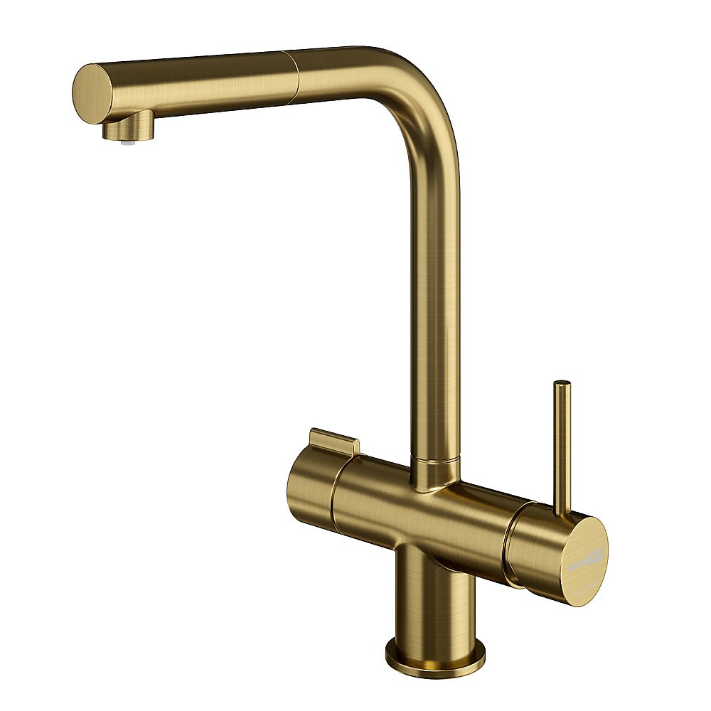 Смеситель для кухни WasserKraft A8987 золото матовое купить в интернет-магазине сантехники Sanbest