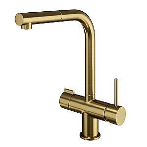 Смеситель для кухни WasserKraft A8987 золото матовое купить в интернет-магазине сантехники Sanbest