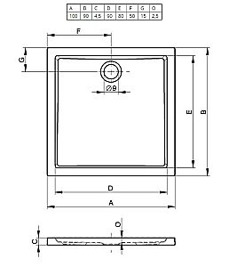 Душевой поддон Riho Zurich 252 100х90 D001008005 белый купить в интернет-магазине Sanbest