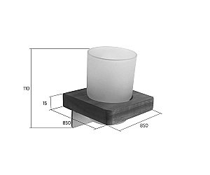 Стакан Bronze De Luxe FOREST 10704C купить в интернет-магазине сантехники Sanbest