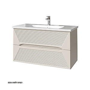 Тумба с раковиной Caprigo Modo-Terza 100 с интегрированной ручкой, цвет на выбор для ванной в интернет-магазине Sanbest