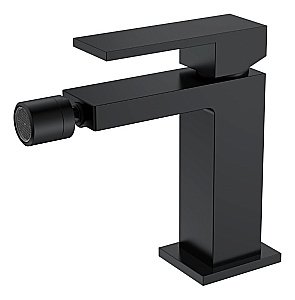 Смеситель для биде Boheme QUBIC Matt Black 476-B черный матовый купить в интернет-магазине сантехники Sanbest