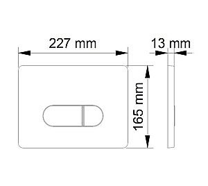 Кнопка для инсталляции BERGES NOVUM D7 белая/хром купить в интернет-магазине сантехники Sanbest