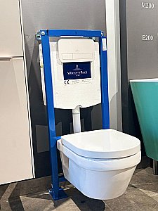 Унитаз подвесной Villeroy&Boch Architectura 568CDR01 альпийский белый, с крышкой микролифт, с инсталляцией купить в интернет-магазине Sanbest