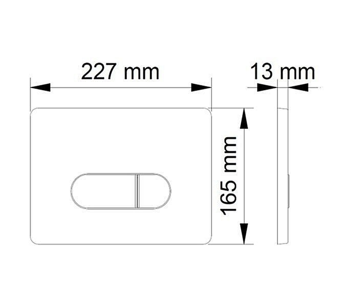 Кнопка для инсталляции BERGES NOVUM D7 белая/хром купить в интернет-магазине сантехники Sanbest